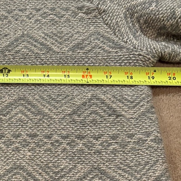 J.Jill Grey Jacquard Zip-Front Cardigan size small - Picture 8 of 11